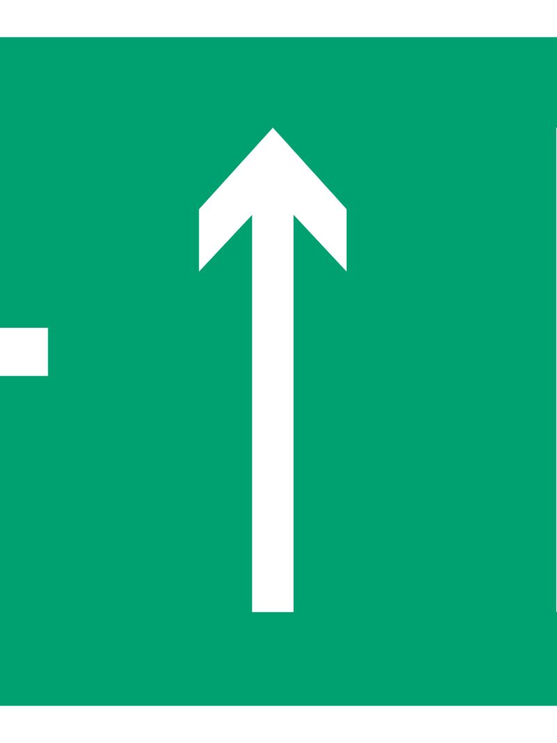 AC052 Wyjście ewakuacyjne prawostronne prosto