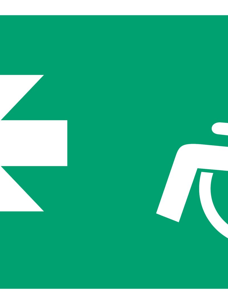 AC058 Kierunek ewakuacji dla niepełnosprawnych w lewo