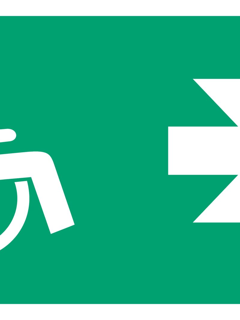 AC059 Kierunek ewakuacji dla niepełnosprawnych w prawo