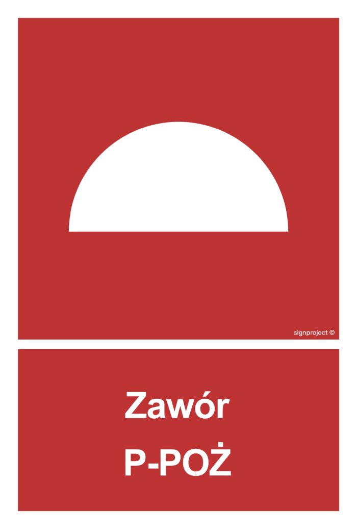 BC051 Zawór P-POŻ -  9 naklejek