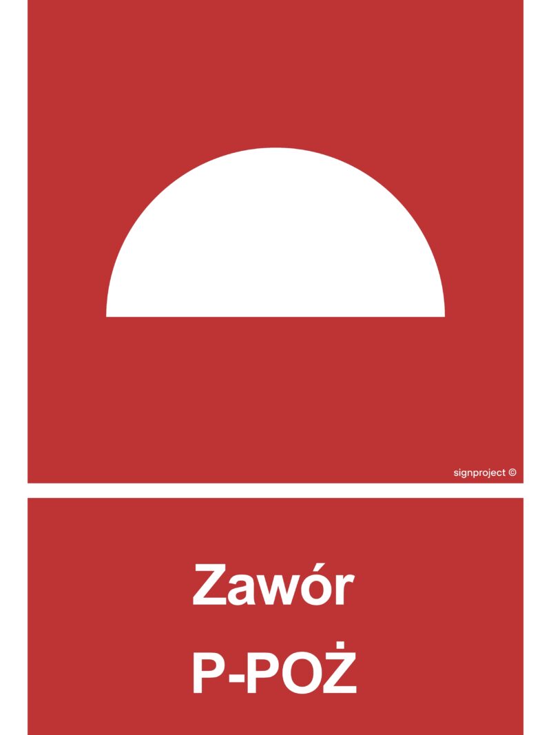 BC051 Zawór P-POŻ -  9 naklejek