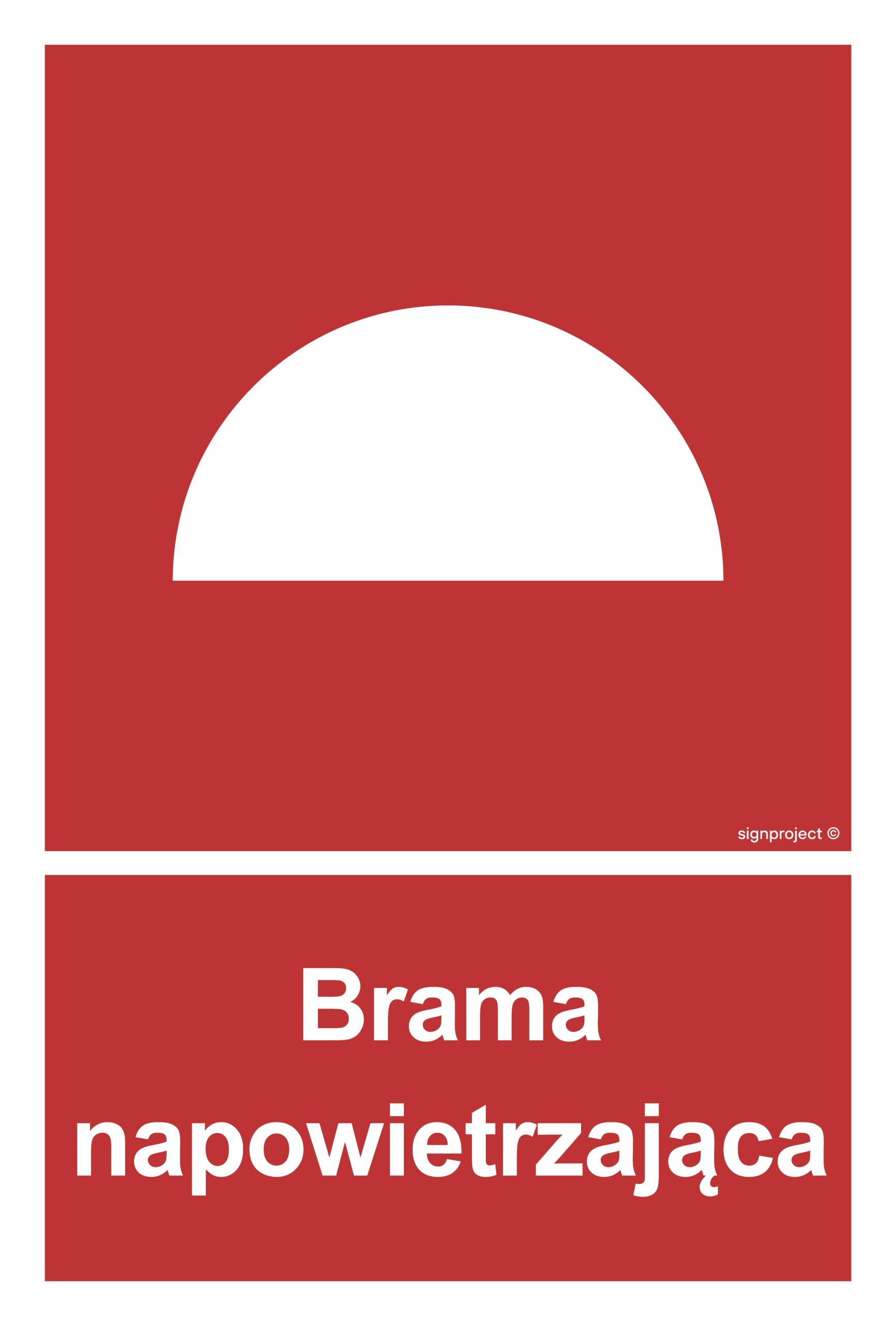 BC061 Brama napowietrzająca - 9 naklejek