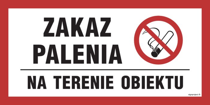 NC008 Zakaz palenia na terenie obiektu
