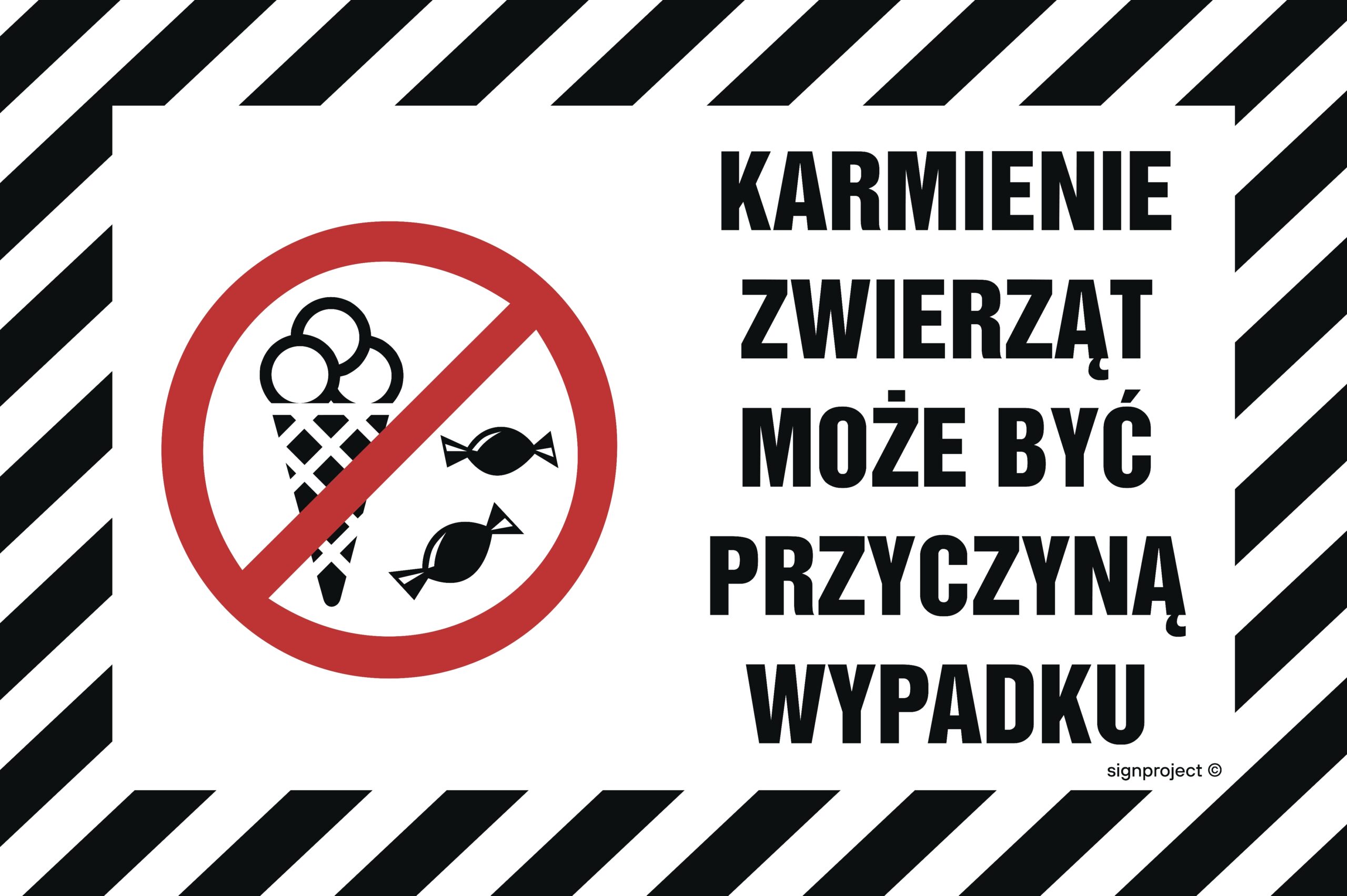 NC021 Karmienie zwierząt może być przyczyną wypadku