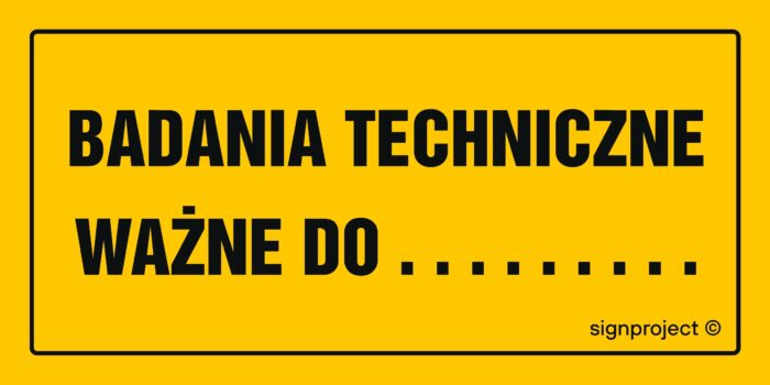 NC125 Badania techniczne ważne do ......... -  6 naklejek