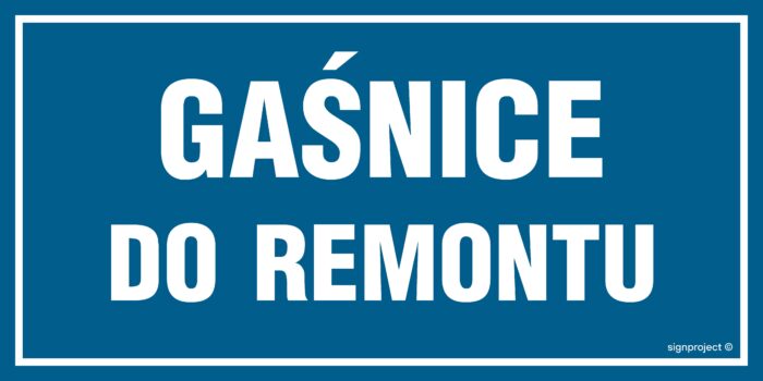ND007 Gaśnice do remontu