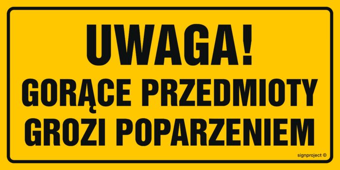 ND030 Uwaga gorące przedmioty grozi oparzeniem