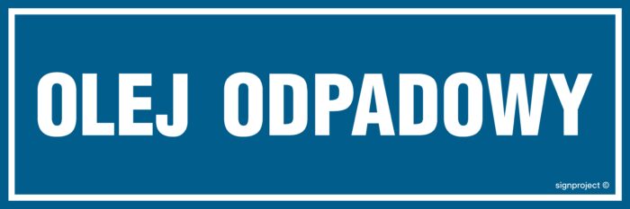 OA168 Olej odpadowy