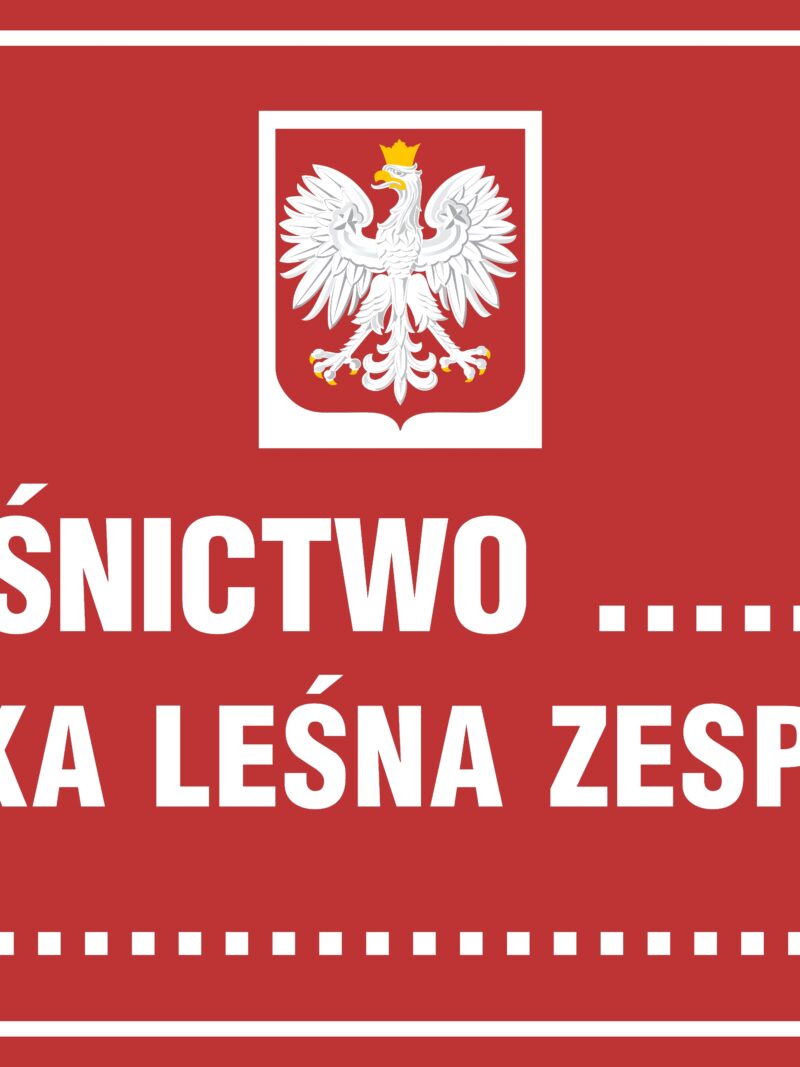 OB017 Tablica informacyjna o nadleśnictwie (z godłem państwowym)