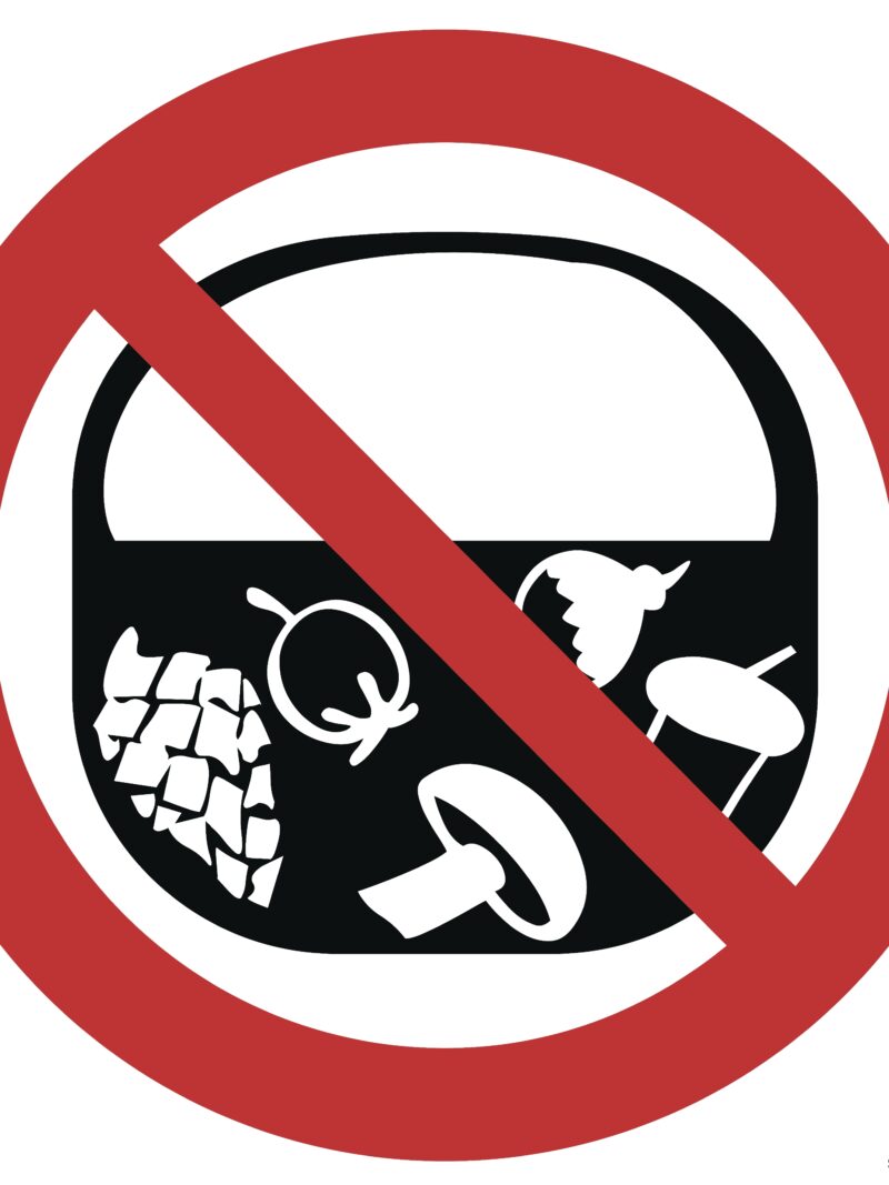 OD008 Zakaz zbierania owoców