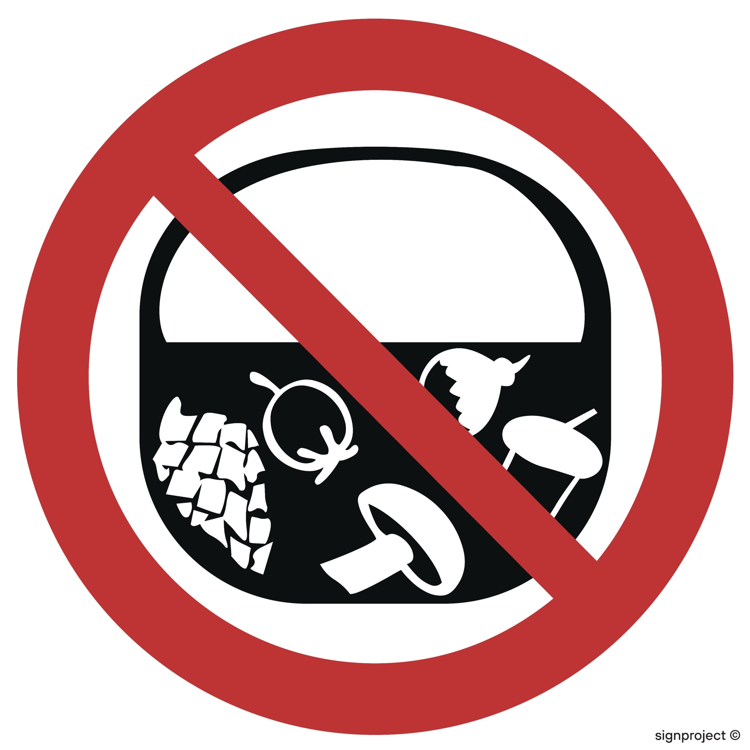 OD008 Zakaz zbierania owoców