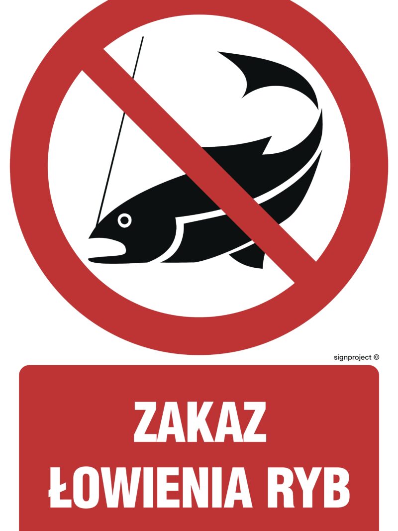 OD023 Zakaz łowienia ryb