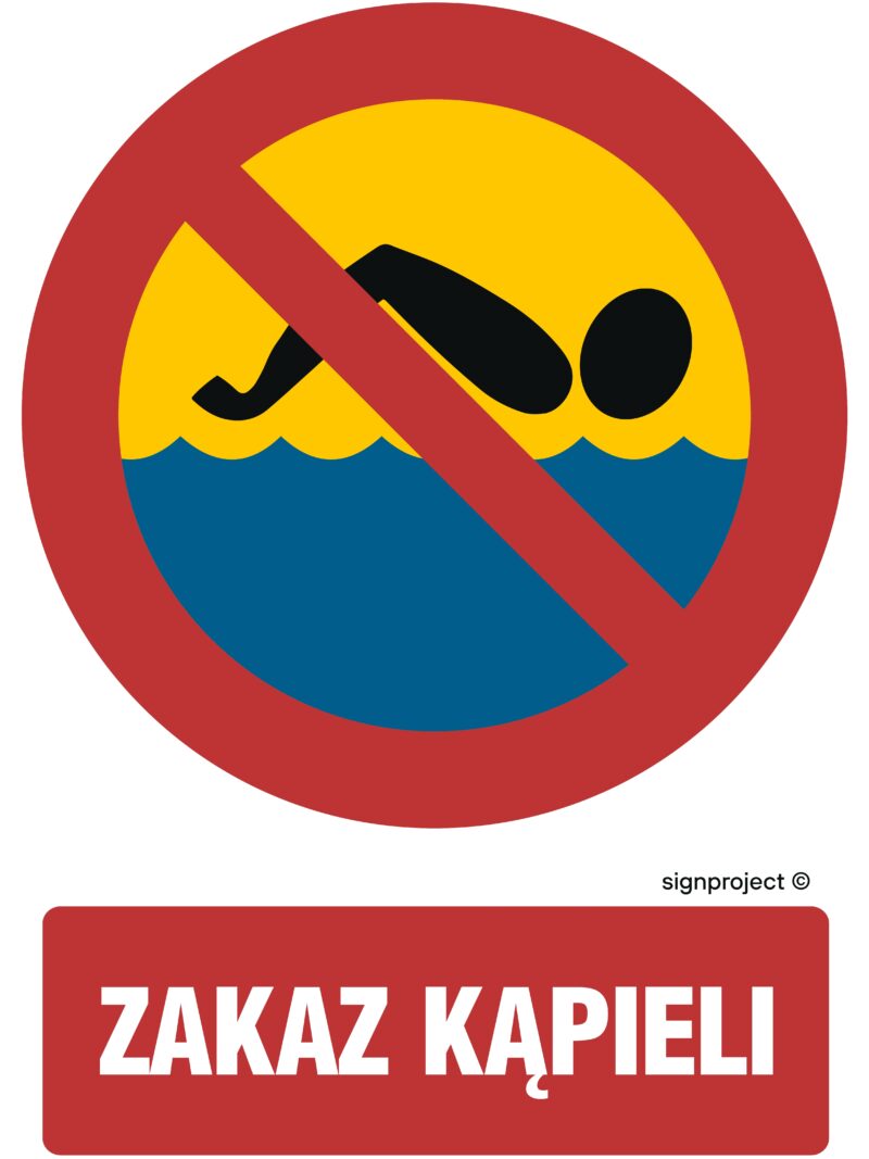 OE018 Zakaz kąpieli