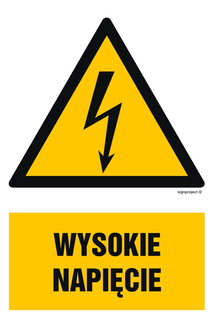 HA003 Wysokie napięcie -  9 naklejek