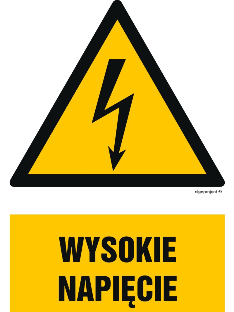 HA003 Wysokie napięcie -  9 naklejek