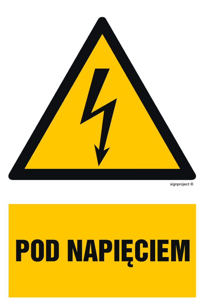 HA008 Pod napięciem - opakowanie 10 sztuk