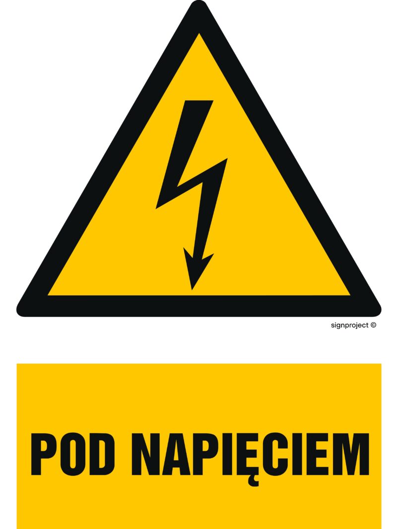 HA008 Pod napięciem -  9 naklejek