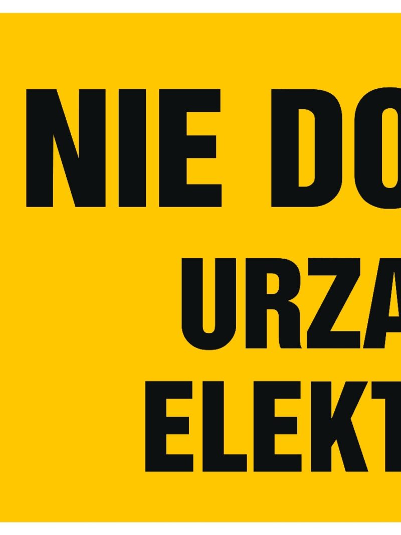 HB001 Nie dotykać! Urządzenie elektryczne -  8 naklejek -  8 naklejek