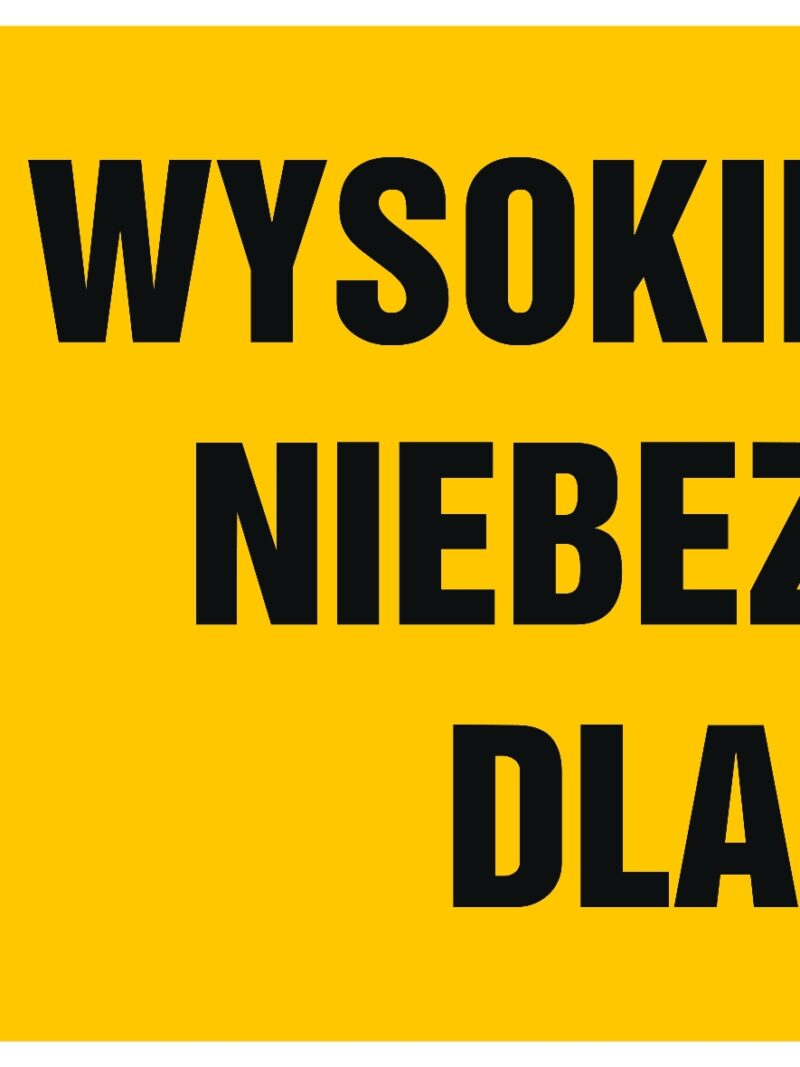 HB004 Wysokie napięcie niebezpieczne dla życia -  8 naklejek -  8 naklejek