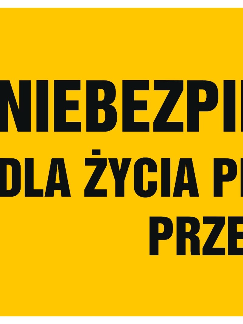 HB006 Niebezpieczeństwo dla życia przy dotykaniu urządzeń elektrycznych -  8 naklejek -  8 naklejek