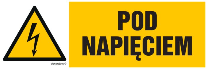 HB008 Pod napięciem -  8 naklejek -  8 naklejek