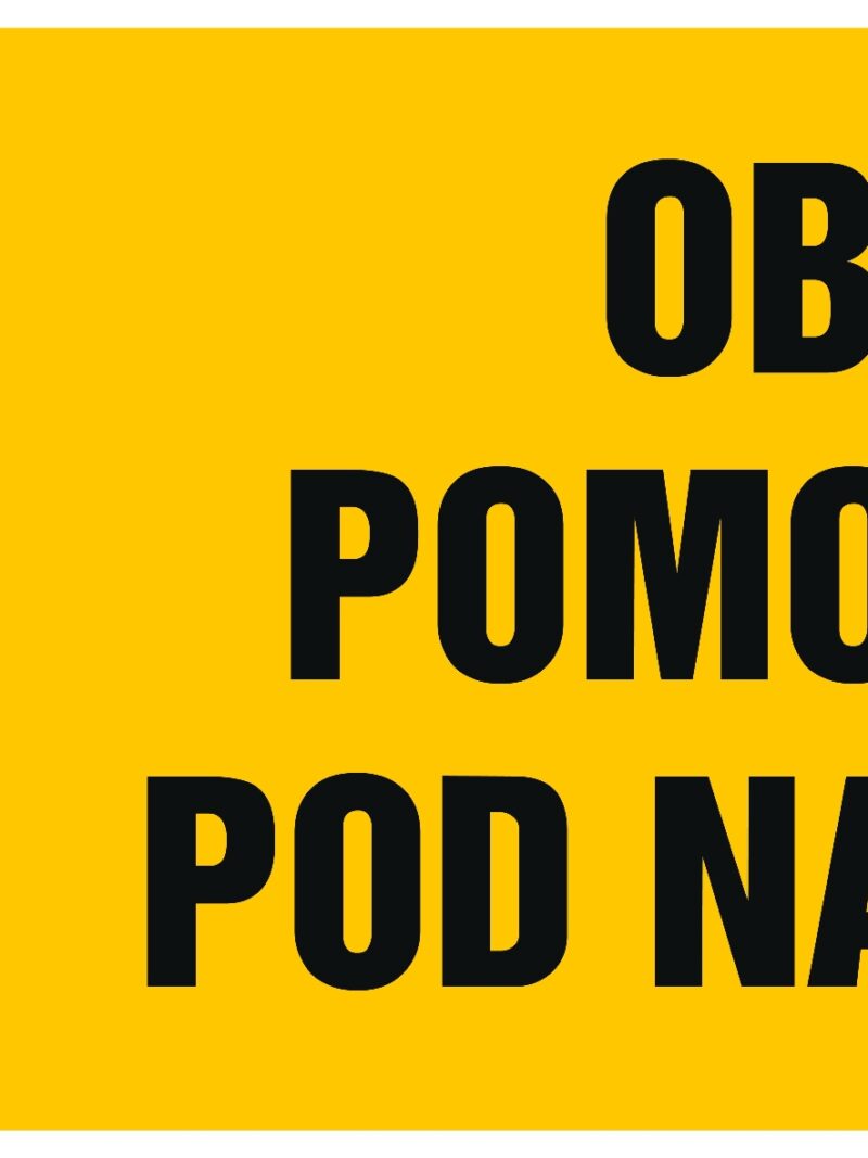 HB010 Obwód pomocniczy pod napięciem -  8 naklejek -  8 naklejek