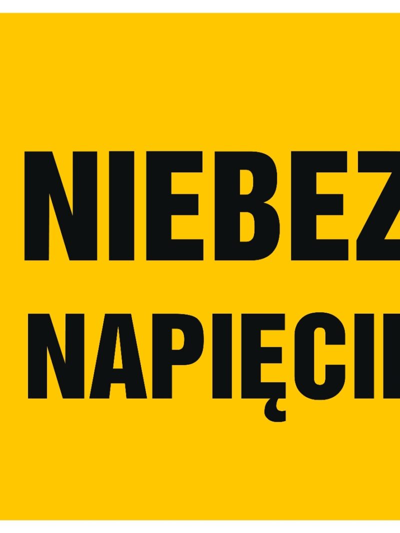 HB014 Niebezpieczne napięcie krokowe -  8 naklejek -  8 naklejek