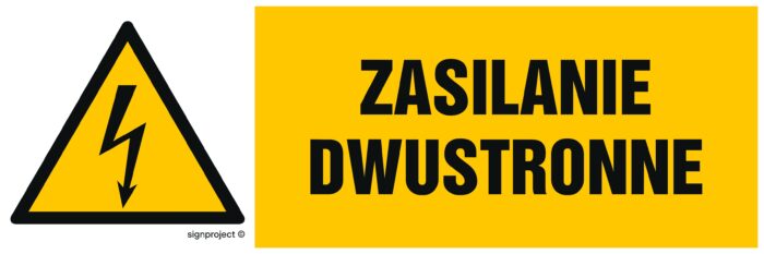 HB017 Zasilanie dwustronne -  8 naklejek -  8 naklejek