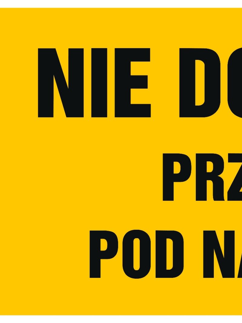 HB021 Nie dotykać przewód pod napięciem -  8 naklejek -  8 naklejek