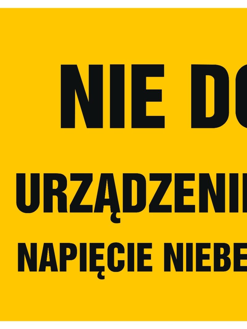 HB022 Nie dotykać urządzenie elektryczne napięcie niebezpieczne dla życia -  8 naklejek -  8 naklejek