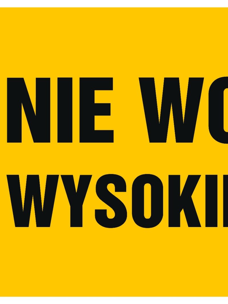HB024 Nie wchodzić wysokie napięcie -  8 naklejek -  8 naklejek