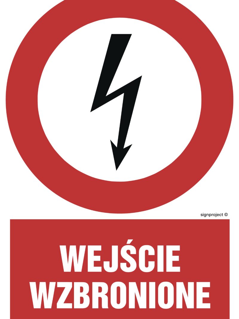 HC004 Wejście wzbronione -  9 naklejek