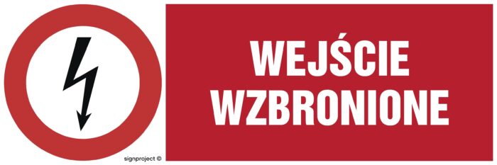 HD004 Wejście wzbronione -  8 naklejek -  8 naklejek