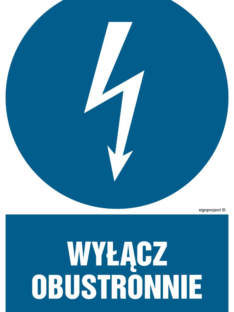 HE004 Wyłącz obustronnie - 9 naklejek