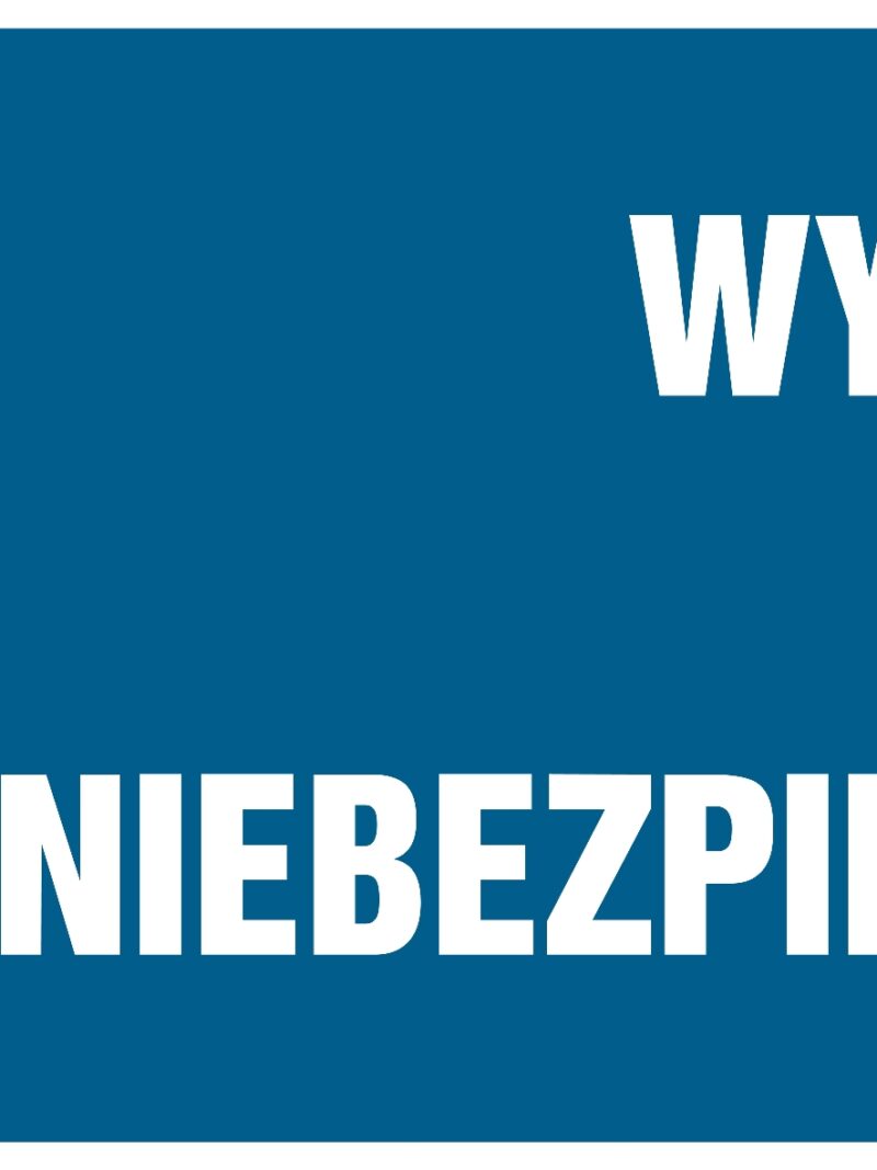 HF001 Wyłącz w niebezpieczeństwie -  8 naklejek -  8 naklejek
