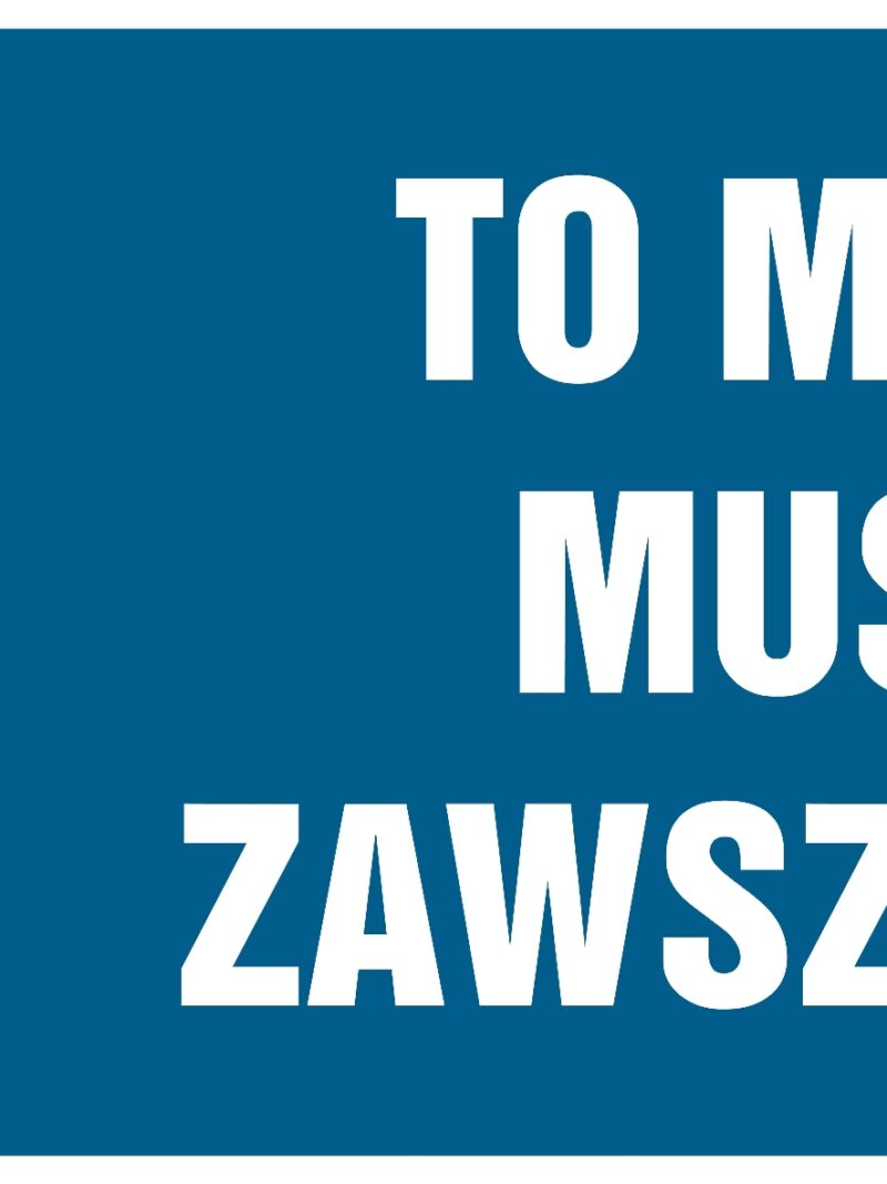 HF013 To miejsce musi być zawsze wolne -  8 naklejek -  8 naklejek