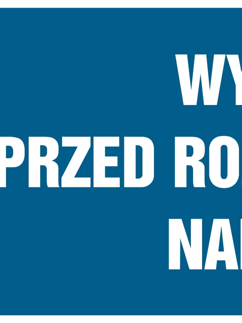 HF018 Wyłącz przed rozpoczęciem napraw -  8 naklejek -  8 naklejek
