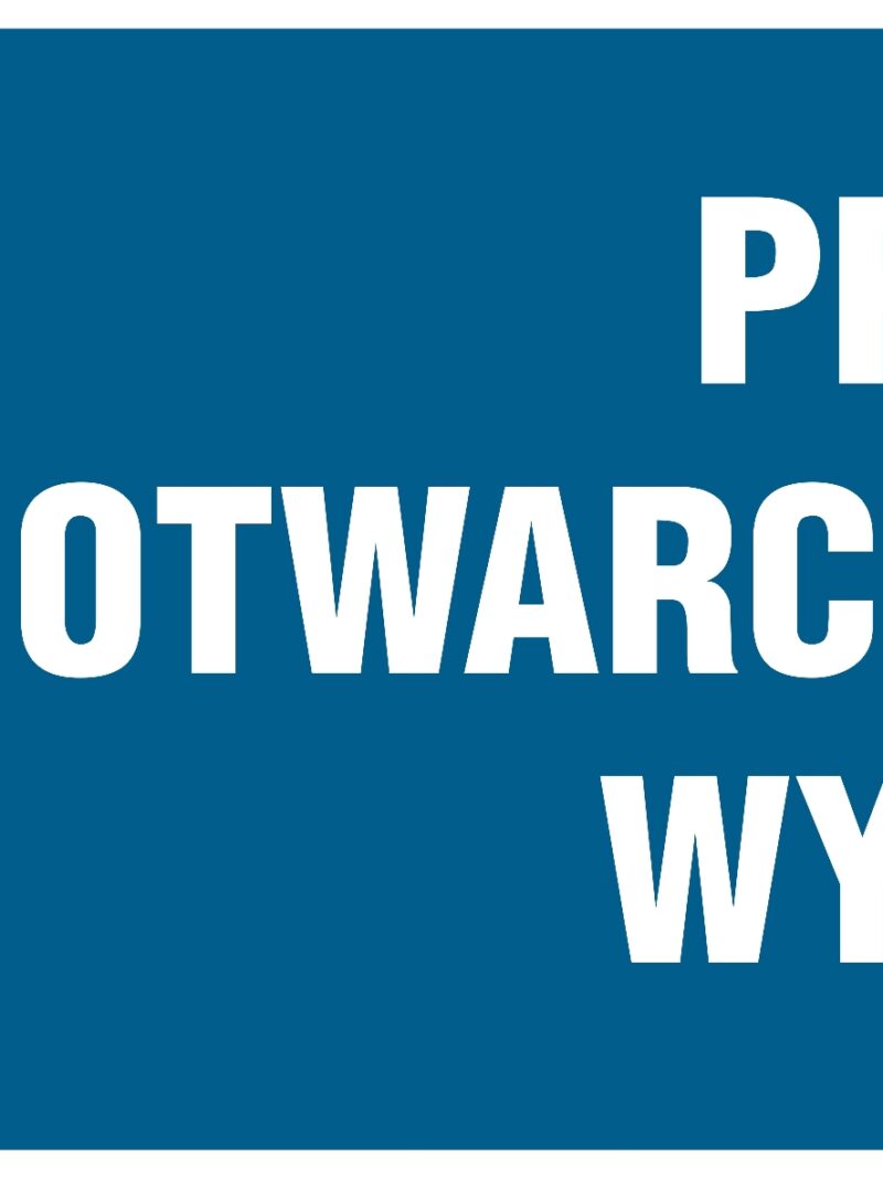 HF019 Przed otwarciem drzwi wyłącz -  8 naklejek -  8 naklejek