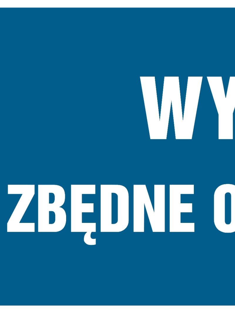 HF022 Wyłącz zbędne oświetlenie -  8 naklejek -  8 naklejek