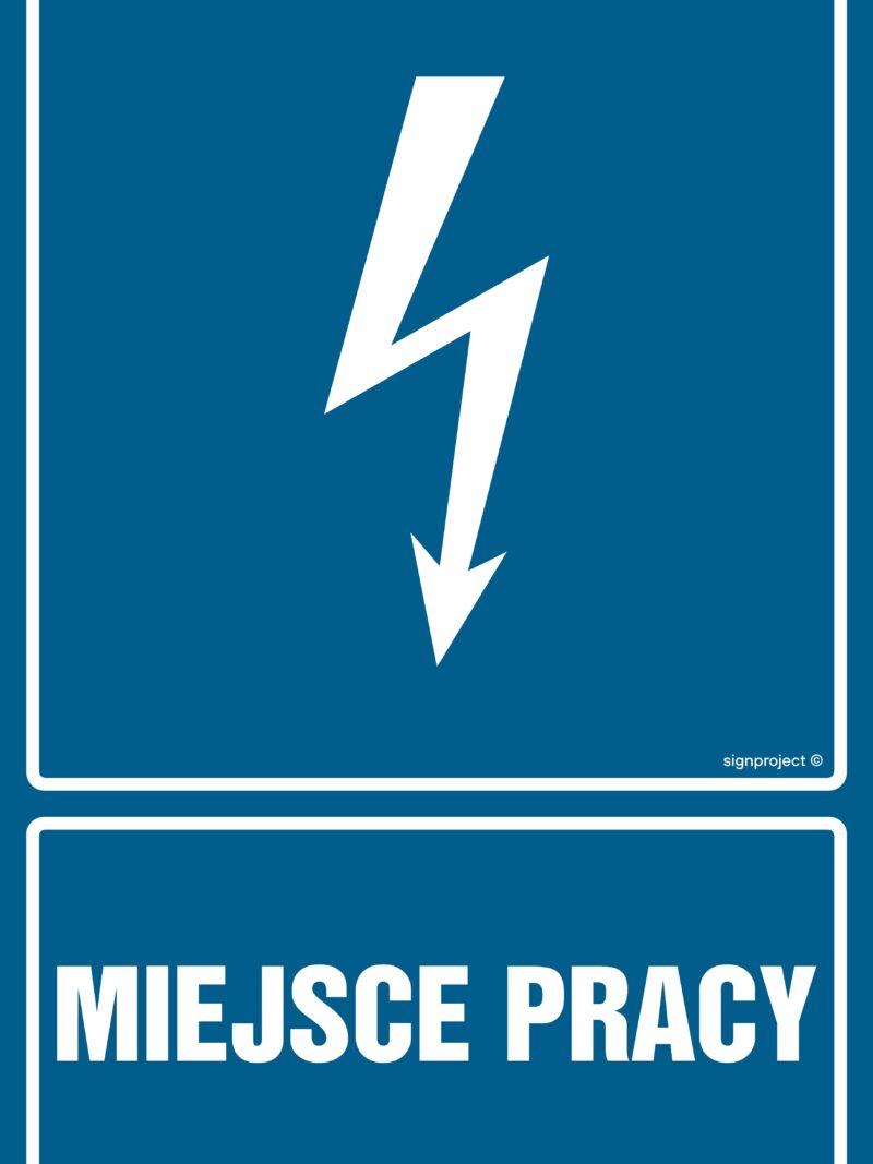 HG001 Miejsce pracy -  9 naklejek