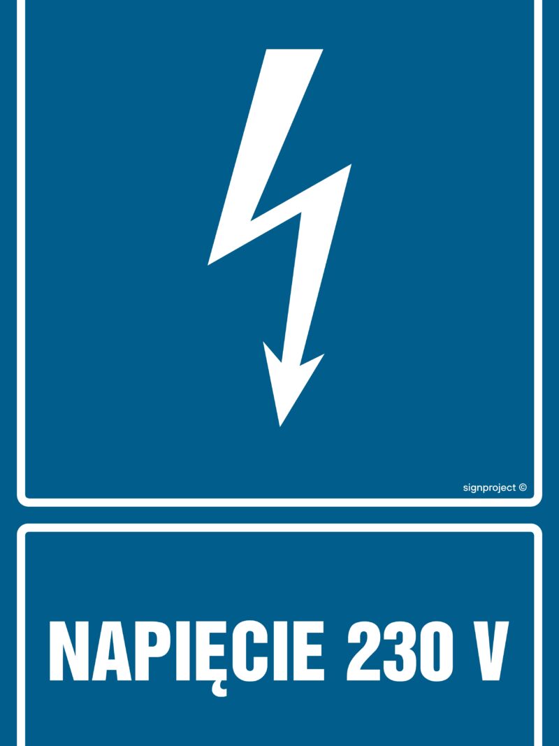 HG008 Napięcie 230 V -  9 naklejek