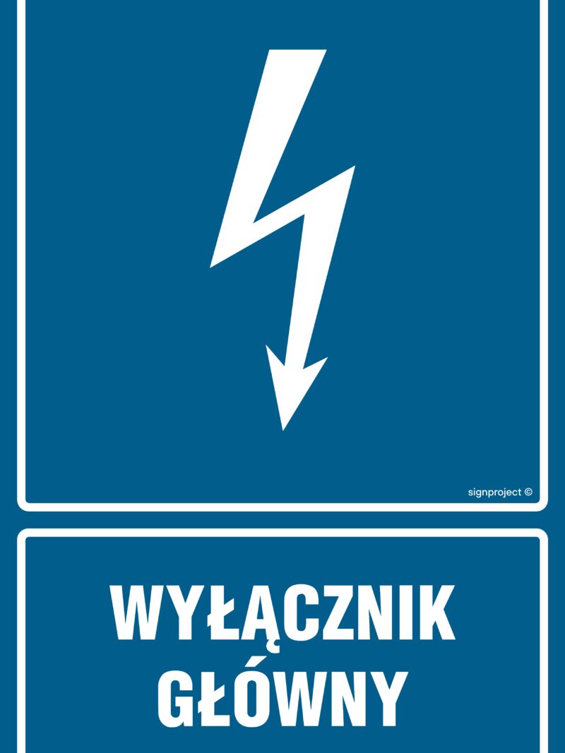 HG012 Wyłącznik główny -  9 naklejek