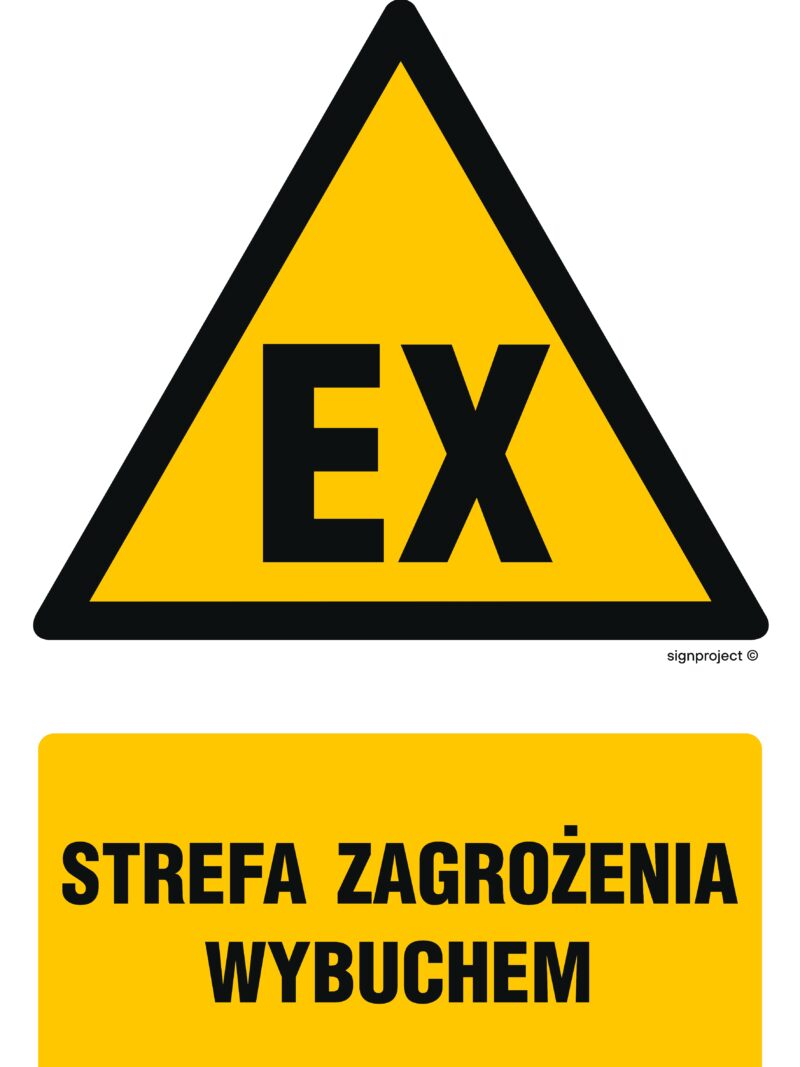 GF080 Uwaga! Niebezpieczeństwo wybuchu Materiały wybuchowe -  9 naklejek