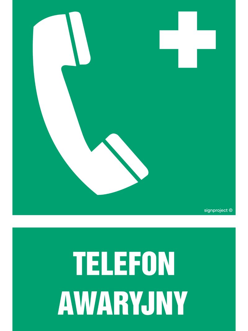 GI006 Telefon awaryjny -  9 naklejek