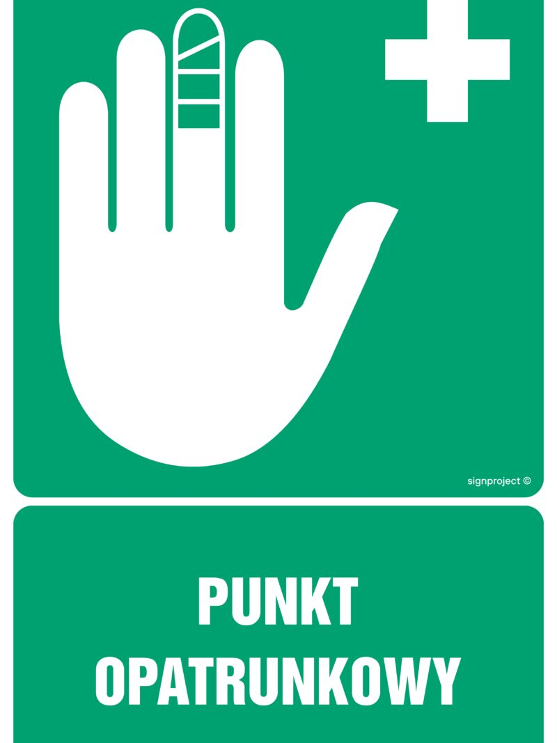 GI007 Punkt opatrunkowy -  9 naklejek