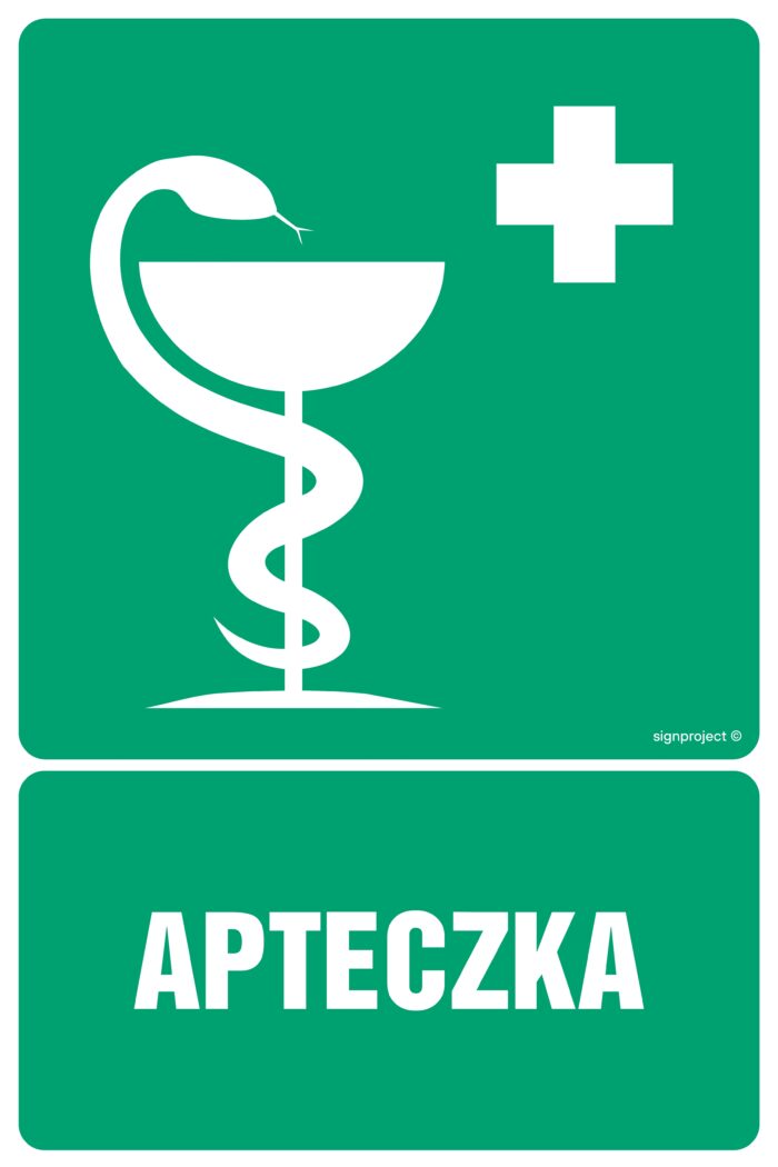 GI008 Apteczka pierwszej pomocy -  9 naklejek