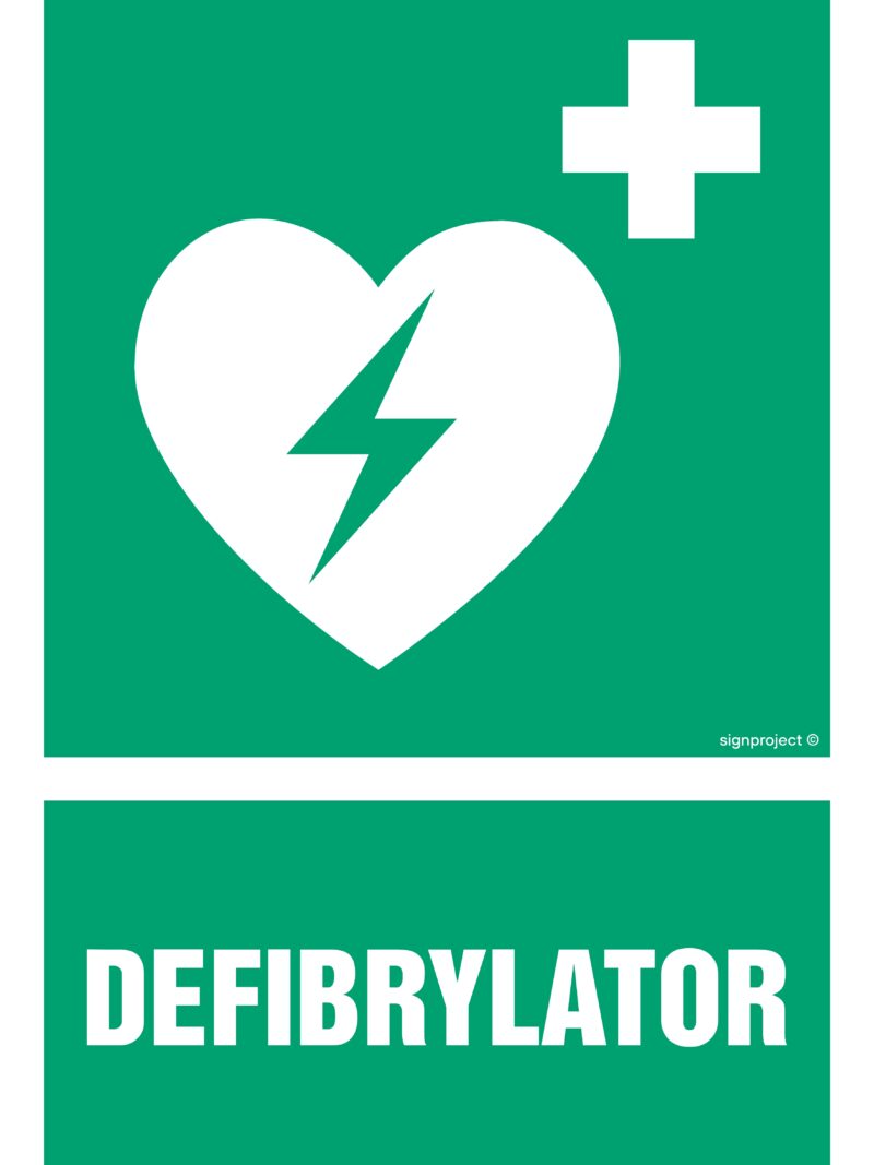 GI009 Defibrylator -  9 naklejek