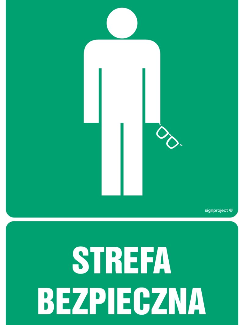 GI011 Strefa bezpieczna -  9 naklejek