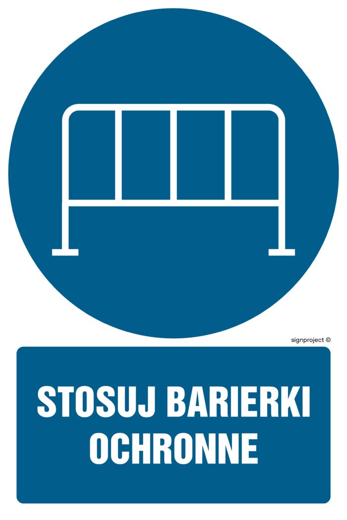 GL040 Stosuj barierki ochronne - opakowanie 10 sztuk