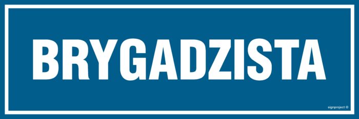 PA101 Brygadzista